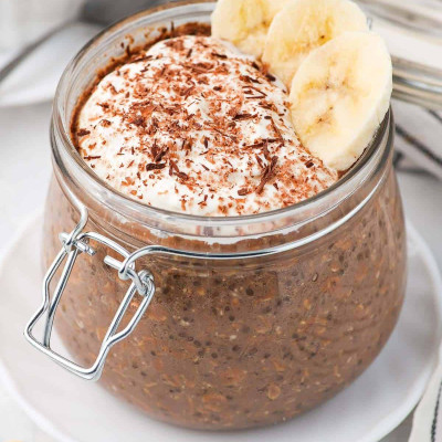 Overnight Oats Banana Cocoa